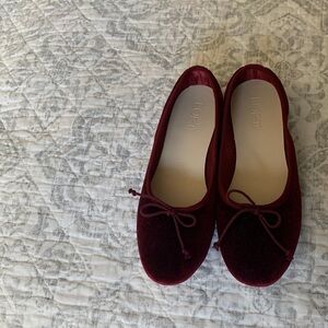 Women’s flat shoes, 8.5, Burgundy, LOFT